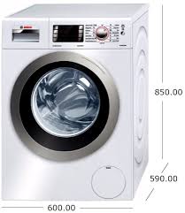 Washing machine and dryer dimensions. Bosch 7 5kg Front Load Washing Machine Was28461au Winning Appliances