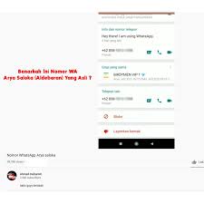 Semoga dengan adanya artikel ini kalian akan paham alasan mengapa para artis tiktok, bahkan artis tv maupun youtuber tidak mempublikasikan nomor wa mereka. Nomor Wa Arya Saloka Aldebaran Asli Terbaru 2021 Gimana Net
