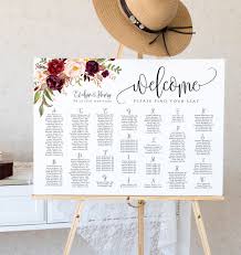 Welcome Wedding Seating Chart Wedding Seating Plan