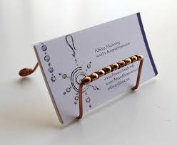 Around Wire Diy Wire Business Card Holder Diy Business Cards Business Card Displays Business Card Holders