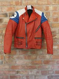 Interstate Leather Jacket Yamaha Uk 40 Made To Measure Scrubbers Leathers Jackets Leather Jacket Leather