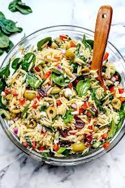 Mediterranean Orzo Salad Foodiecrush Com Salad Orzo Olives Mediterannean Pasta Pastasalad H Spring Pasta Recipes Spring Pasta Mediterranean Diet Recipes
