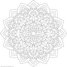 New Flowers Mandala Coloring Pages Bazetinha We've left the outline simple in case you want to cut it out when it is coloured in. new flowers mandala coloring pages