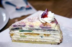 Photo Of Prince Tea House Flushing Ny United States Mixed Fruit Crepe Cake Fruit Crepes Mixed Fruit Crepe Cake