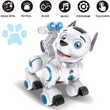 He drives the paw patroller, first seen in the new pup. Amazon Com Fisca Remote Control Robotic Dog Rc Interactive Intelligent Walking Dancing Programmable Robot Puppy Toy Electronic Pets With Light And Sound For Kids Boys Girls Age 6 7 8 9 10 And
