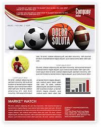 Große auswahl zum fairen preis. Sportballe Newsletter Vorlage Fur Microsoft Word Adobe Indesign Jetzt Herunterladen 08071 Poweredtemplate Com