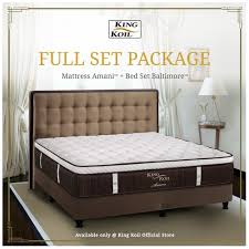 180×200 atau king size biasa menyebut springbed no 1; King Koil Kasur Springbed Amani Full Set Queen 160x200 Dinomarket Gadget Electronic Premium Marketplace
