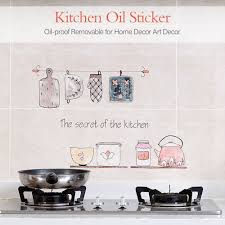 kitchen oil sticker kitchen wall