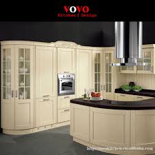 modern solid wood kitchen cabinet with