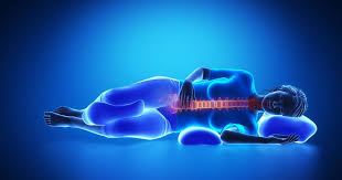 Because of the pressure that is put on the nerves from the protrusion, sleeping with your spine curled can help by opening the space between your vertebrae. Mattresses And Sleep Positions For Each Back Pain Diagnosis