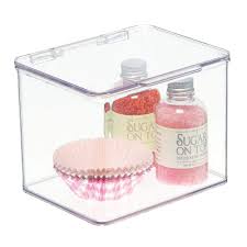 Shop our pantry cabinet selection from top sellers and makers around the world. Mdesign Plastic Stackable Kitchen Pantry Cabinet Or Refrigerator Food Storage Container Bin Attached Hinged Lid Organizer For Snacks Produce Pasta Deep Container Pack Of 1 Transparent 1263mdk Buy Online At
