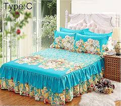 2018 haute qualite nouveau poncage couvre lit reine lit jupe epaissi drap housse unique lit double poussiere e designer bed sheets bed spreads bed cover design