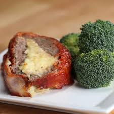 Bacon Wrapped Mashed Potato Stuffed Meatloaf Recipe By Tasty Recipe Food Recipes Cooking Recipes