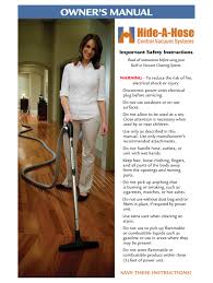 Maybe you would like to learn more about one of these? Hide A Hose Vacuum Cleaner Owner S Manual Pdf Download Manualslib