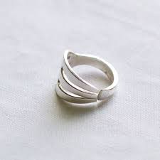 Fork Ring From Silverplated Silverware By Spooninjewelry On Etsy Fork Jewelry Spoon Jewelry Flatware Jewelry