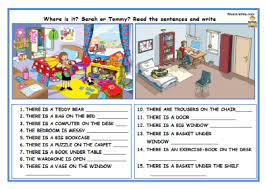 I bambini dovrebbero imparare i nomi delle stanze principali ed i . Descrizione Camera Da Letto In Inglese