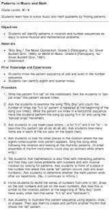 I can move to the beat. Music Math And Patterns Lesson Plan Great For Grades 2 3 Music Classroom Teaching Music Music Education