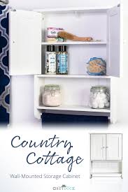 Bennington Country Cottage White Wall Mount Bathroom Medicine Cabinet Storage Towel B Wall Mounted Bathroom Storage Diy Bathroom Storage Bathroom Wall Cabinets
