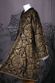 Check spelling or type a new query. 1stdibs Com Mariano Fortuny Black Stencilled Velvet Long Coat Fortuny Dress Fashion History Fashion Design
