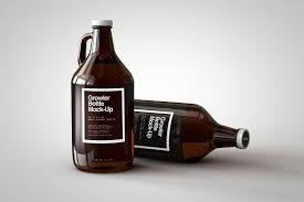 Growler Beer Bottle Mock Up Beer Growler Bottle Beer Bottle