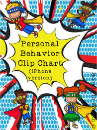 Personal Behavior Clip Chart Phone Version Super Hero