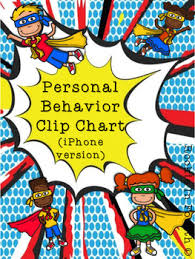 personal behavior clip chart phone version super hero