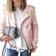 Cute Pink Leather Moto Jacket Although Pleather Would Be Better Fashion Clothes Style