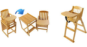 Wooden Baby High Chair Booster Seat Feeding Folding Highchair Portable Vintage Wooden Baby High Chair Portable High Chairs Baby High Chair
