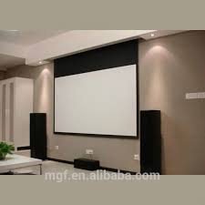 120 Inch False Ceiling Tension Projector Screen For 4k Home Cinema Projection Projection Screen Home Theater Screens Projector Screen