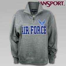 jansport us air force 1 4 zip ii sweatshirt armed forces