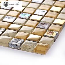 Unfortunately, there are so many bathroom tile ideas and designs when starting your search, it can be painfully overwhelming. Tst Crystal Glass Mosaic Tile Iridescent Golden Glass Tile Bathroom Ideas For Wall Design