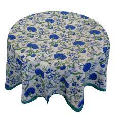 Beautiful outdoor tablecloths zip on and off easily around patio table umbrellas for easy meals outside with shade. Round Tablecloth Roopantaran