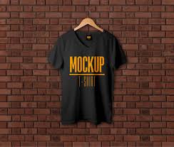 Download V Neck T Shirt On A Hanger Mockup Mockup World