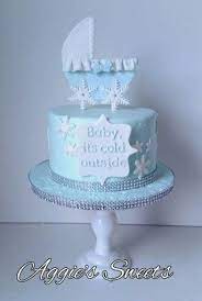 Baby It S Cold Outside Themed Baby Shower Cake Snowflake Baby Shower Winter Baby Shower Cake Winter Wonderland Baby Shower