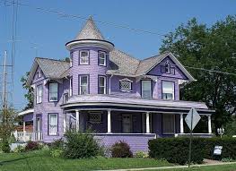 Oh Dunkirk House Victorian Homes Victorian Style Homes Purple Home