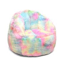 Posted by mike in home. Heritage Club Rainbow Faux Fur Bean Bag Chair Pastel Tie Dye Walmart Com Walmart Com