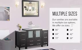 vanity art 54 inch single sink bathroom