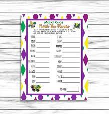 Who established mardi gras in australia? Mardi Gras Party Game Finish The Phrase Word Game Mardi Etsy In 2021 Mardi Gras Party Mardi Gras Mardi Gras Activities