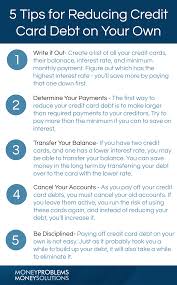And, if so, who do you report it to if the credit card company is not. 5 Tips For Reducing Credit Card Debt On Your Own Moneyproblems Ca Cash Advance Loans Payday Loans Credit Debt