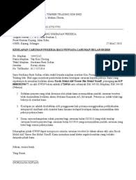 Documents similar to contoh surat amaran untuk pekerja. Surat Bertulis Laporan Kesilapan Caruman Kwsp Pdf