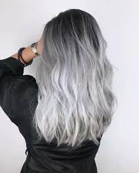 Black And White Ombre Pin By Mallory Gaines On Hairstyles White Ombre Hair Hair Styles Silver Hair Color