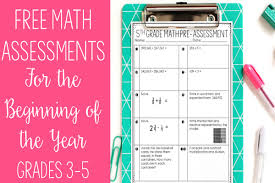 If a number does not show a decimal point, place one to the right of the whole number. Free Math Pre Assessments Grades 3 5 Teaching With Jennifer Findley
