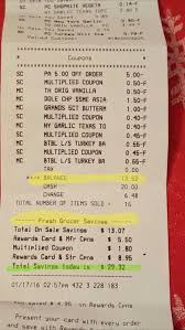 Fresh Grocer Receipt Fresh Grocer Shoprite Receipt