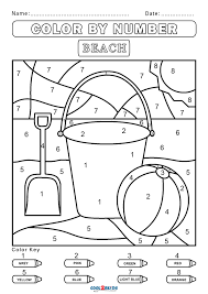 Here are nine super fun under the sea ocean color by number pages. Free Color By Number Worksheets Cool2bkids