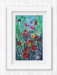 Fairy Meadow 1 Abstract Flower Painting By Kathy Morton Stanion 2018 Mixed Media Painting By Kathy Morton Stanion Abstract Flower Painting Abstract Flowers Flower Painting
