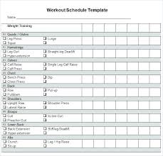 weekly workout planner template danieljamessmith me