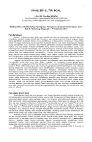 Check spelling or type a new query. Pdf Analisis Butir Soal
