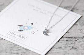 Love You To The Moon Moon Necklace Sterling Silver Moon Charm Gift For Her New Baby Gift Baby Shower Birthday Gift Moon Jewellery Moon Necklace Crescent Moon Necklace Silver Moon Jewelry