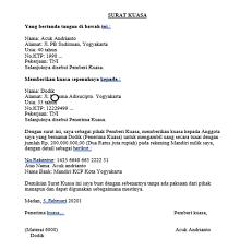 Surat kuasa pengambilan uang pada dasarnya sama dengan jenis surat kuasa lainnya, yaitu dokumen tertulis yang menerangkan pelimpahan kekuasaan dari satu pihak ke pihak lain untuk melakukan tugas tertentu. Contoh Surat Kuasa Pengambilan Uang Di Bank Dan Kantor Pos