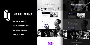 Instrument Musicians Deejays Singers Bands Wordpress Theme Music Bands Musician Band